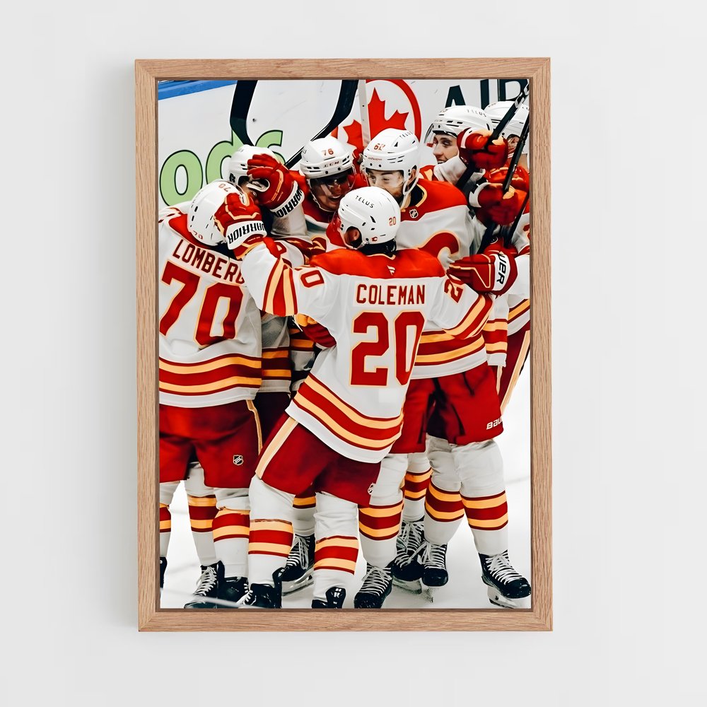 Poster La Victoire des Flames – affiche Hockey sur glace (vue 4)